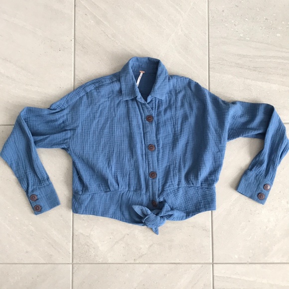 Free People Button Down Shirt - Picture 1 of 5
